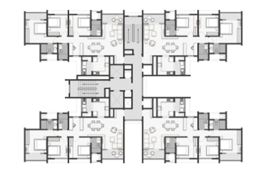 Kutumb 4 BHK floor plan